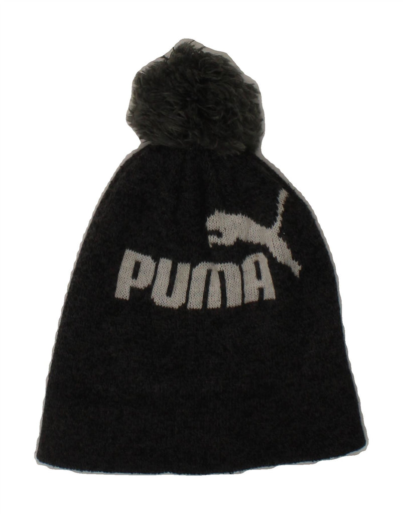 PUMA Boys Graphic Bobble Hat One Size Black Acrylic Vintage Puma and Second-Hand Puma from Messina Hembry 