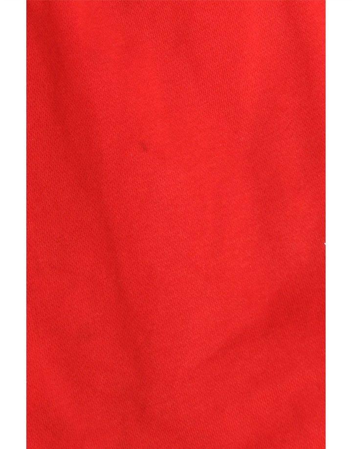 ADIDAS Womens Tracksuit Calças Joggers UK 12 Médio Algodão Vermelho