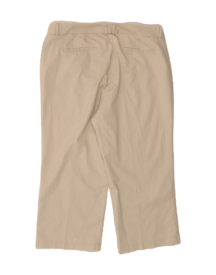 DOCKERS Womens Straight Capri Trousers US 16 2XL W36 L22 Beige Cotton Vintage Dockers and Second-Hand Dockers from Messina Hembry 