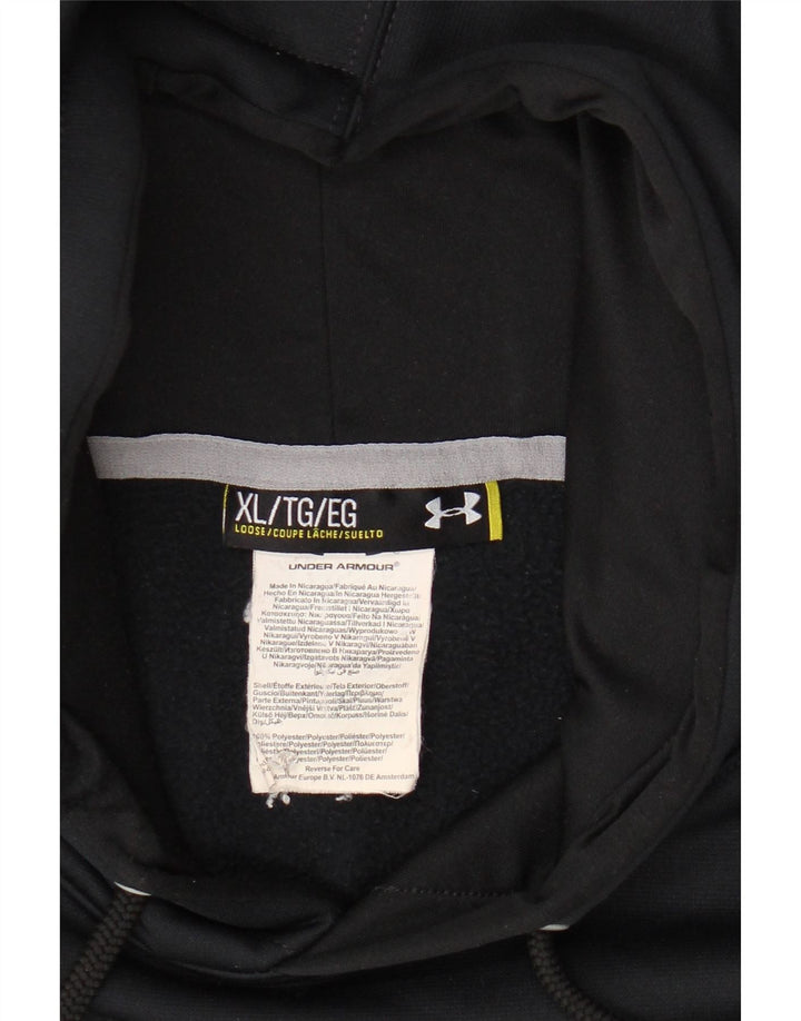 UNDER ARMOUR Masculino moletom com capuz gráfico XL azul marinho poliéster