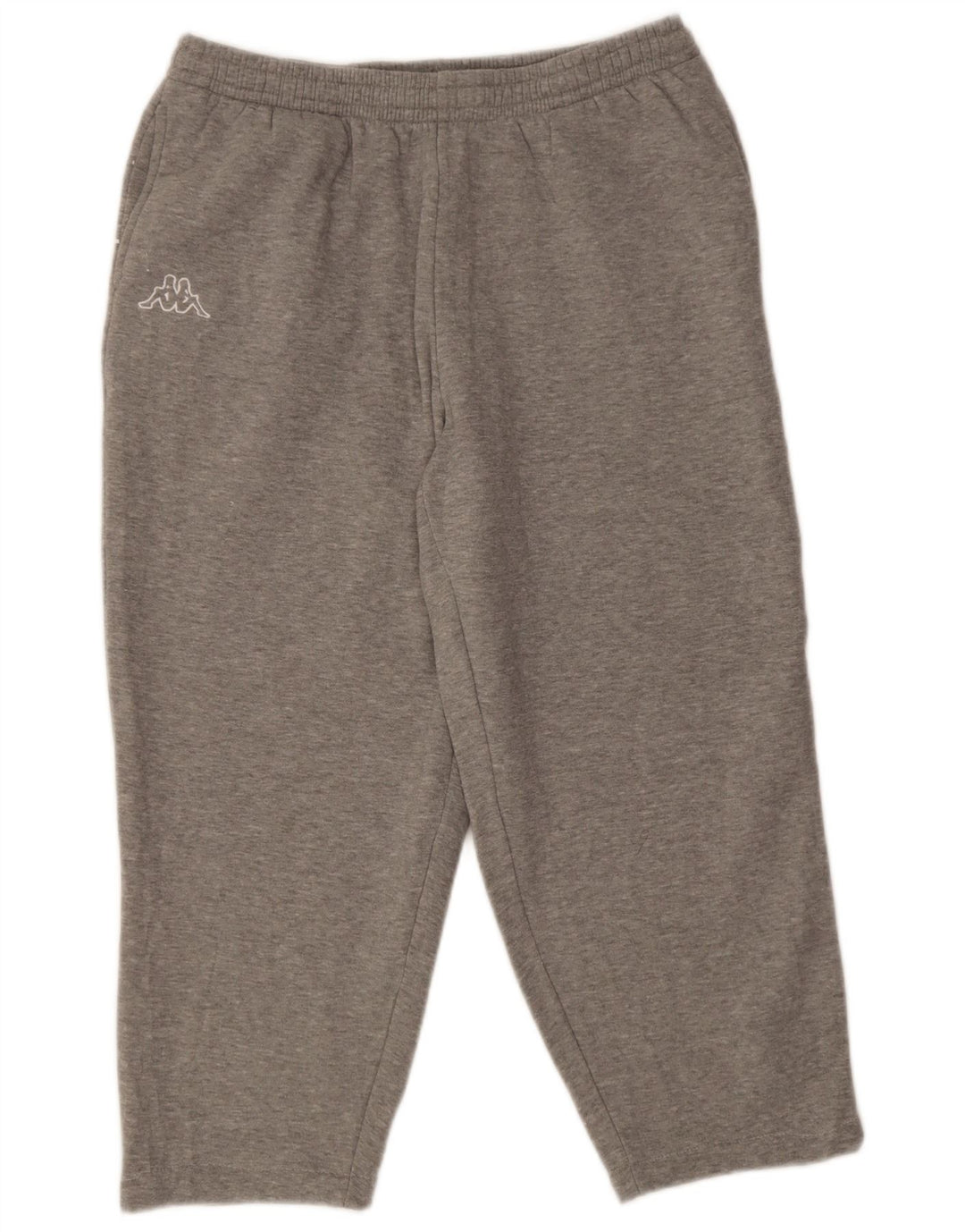 Calça de treino masculina Kappa 2XL algodão manchado cinza