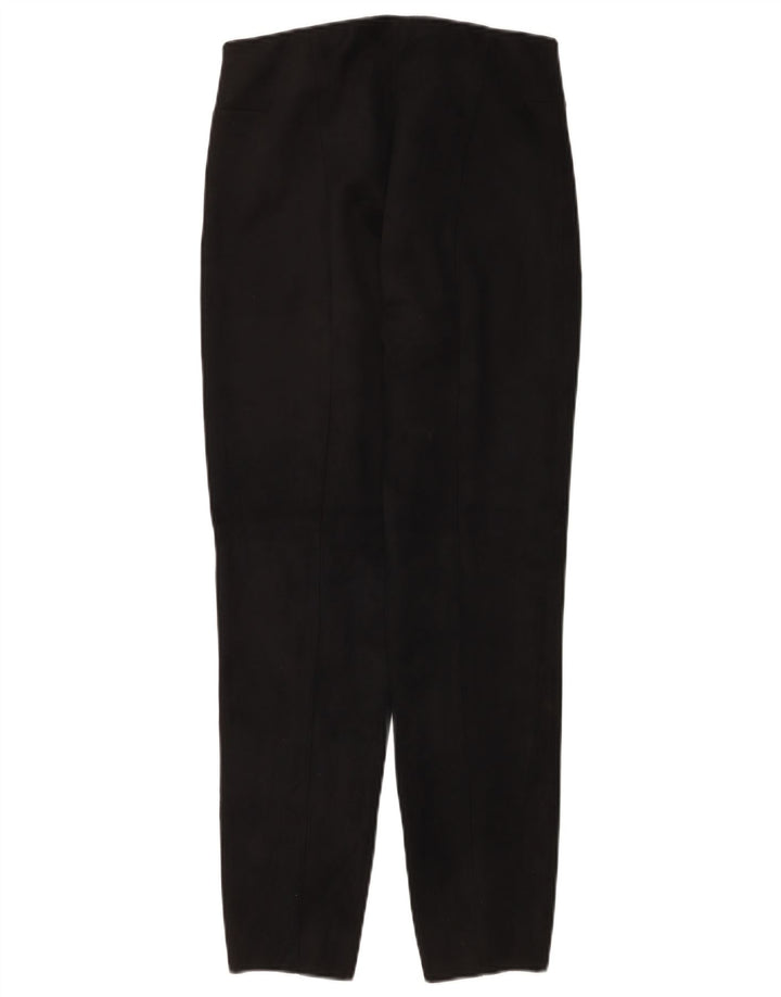 Zara Calça feminina casual slim grande W30 L27 poliéster preto