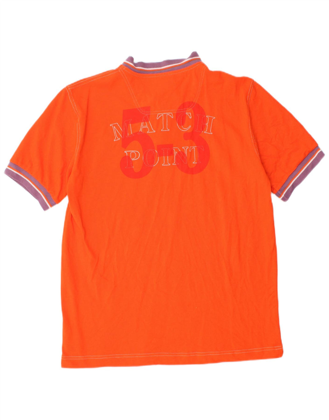 Camisa polo masculina Diadora XL laranja algodão