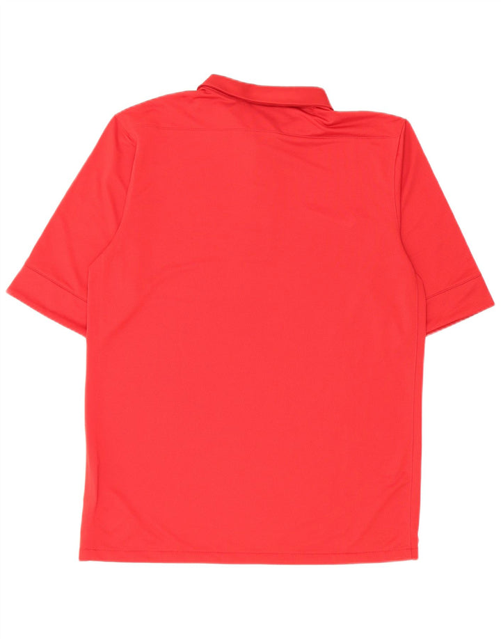 Camisa polo masculina Nike Dri Fit poliéster vermelho médio