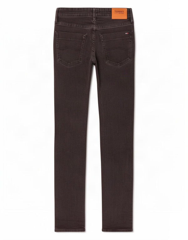 Tommy Hilfiger Masculino Slim Jeans W32 L32 Cinza