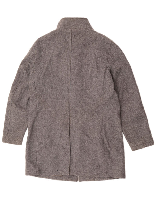 Sobretudo masculino Marks & Spencer UK 40 poliéster cinza grande