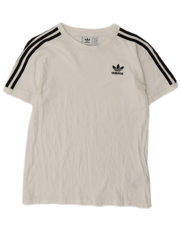 Camiseta Adidas Feminina Graphic Top UK 10 Pequena Algodão Branco