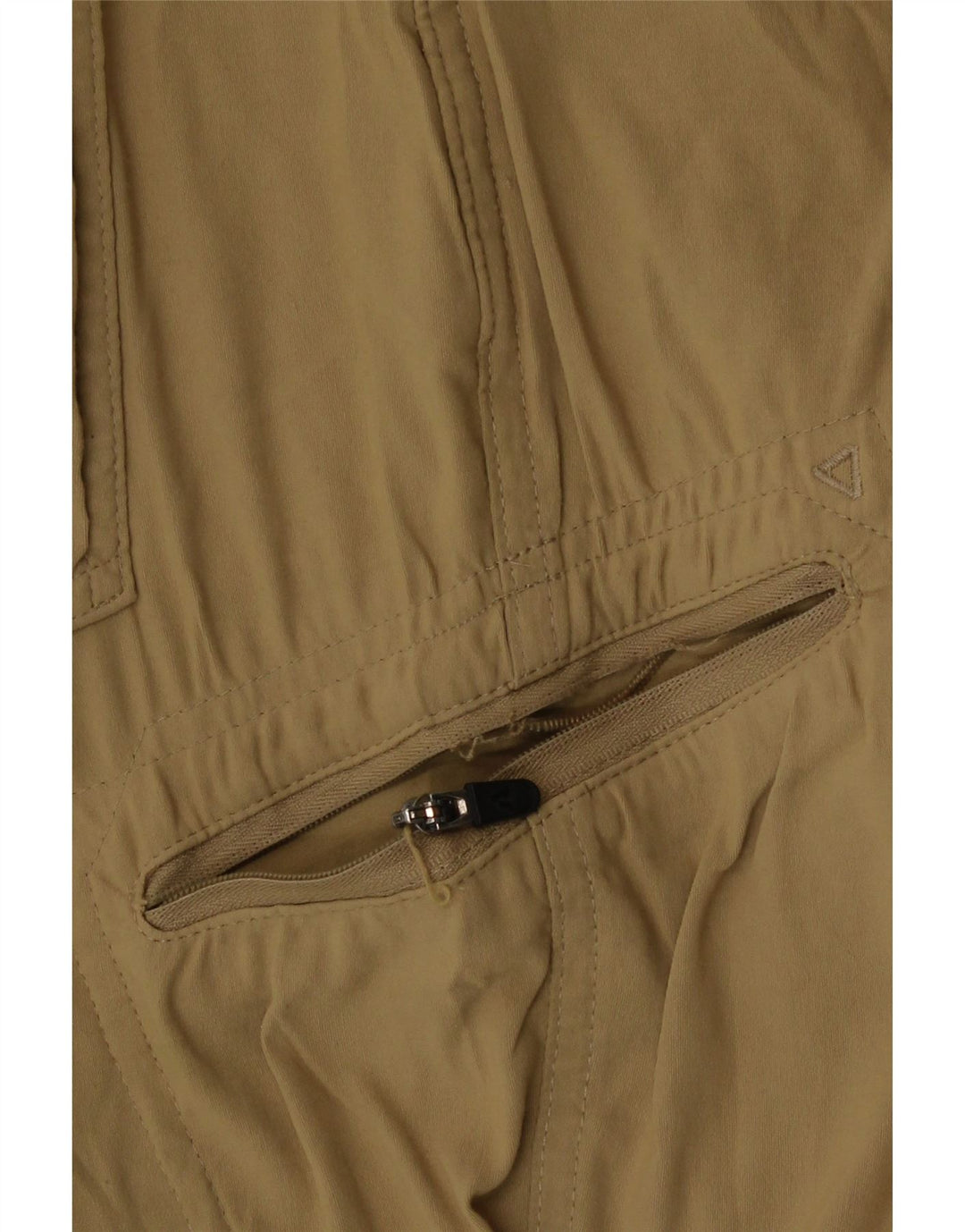 Shorts cargo masculino Eddie Bauer W32 grande nylon cáqui