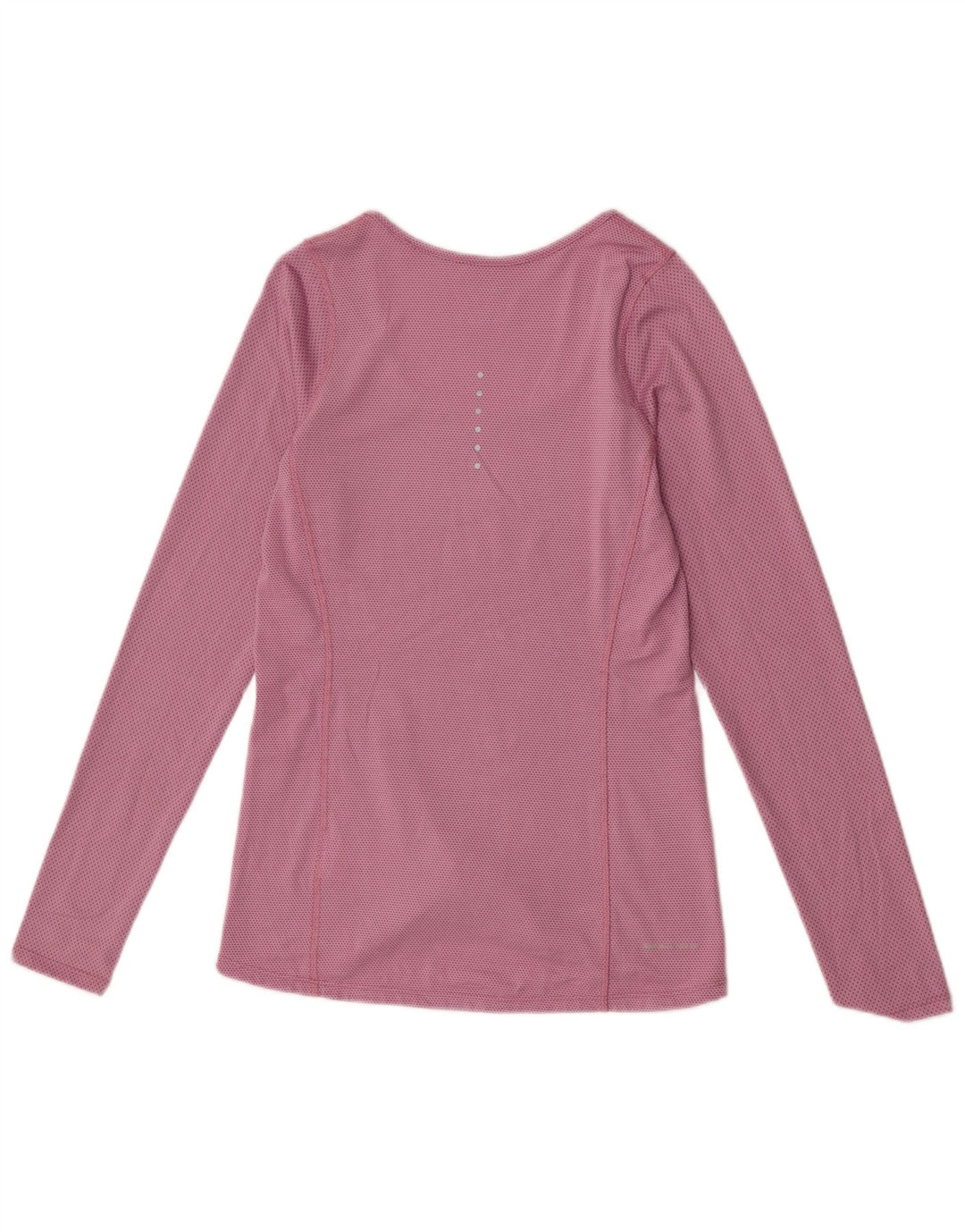 Top feminino Nike manga comprida UK 6 XS rosa poliéster