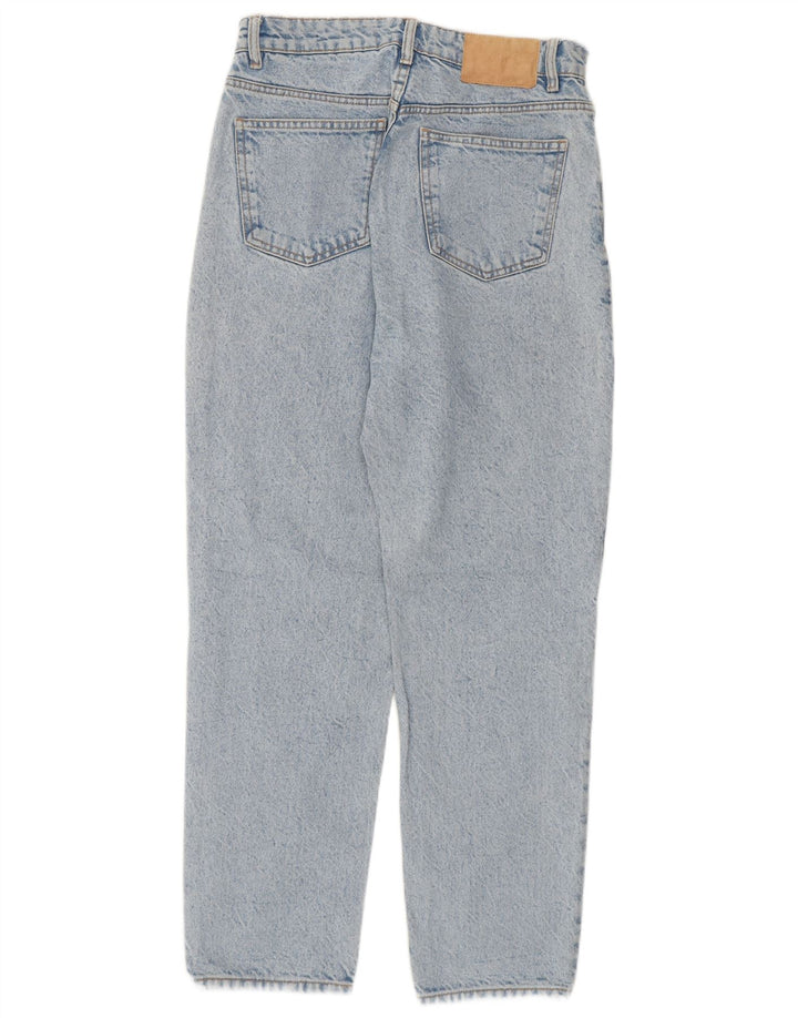 Zara Jeans feminino de cintura alta EU 40 médio W30 L27 algodão azul