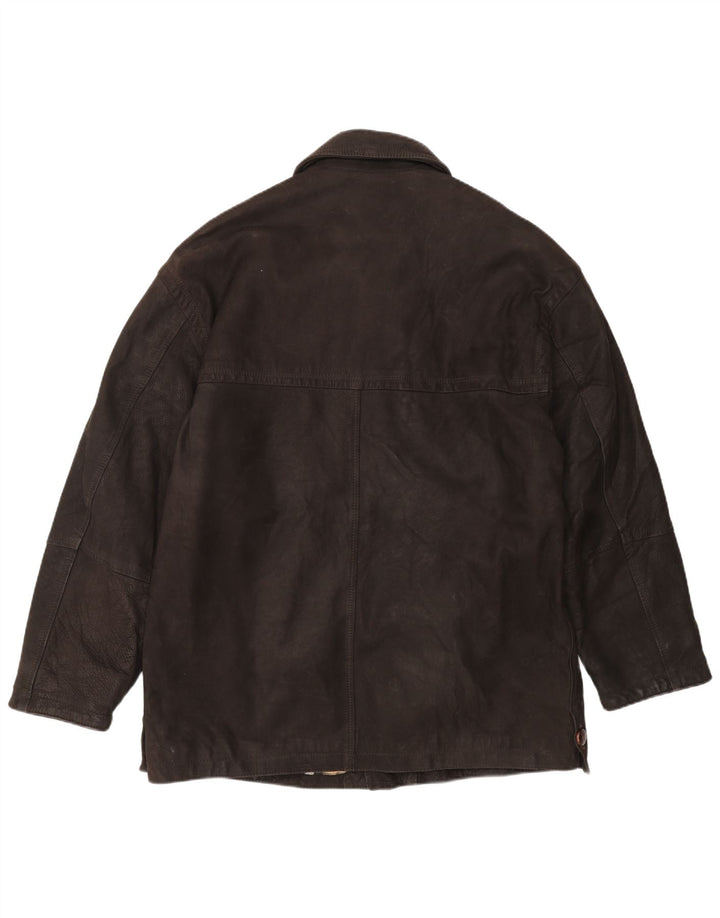 Jaqueta de couro masculina Douglas UK 42 XL marrom