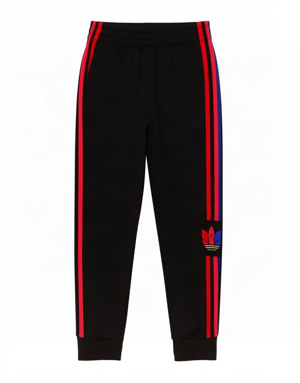 Adidas meninos calças de treino gráfico joggers 10-11 anos preto poliéster