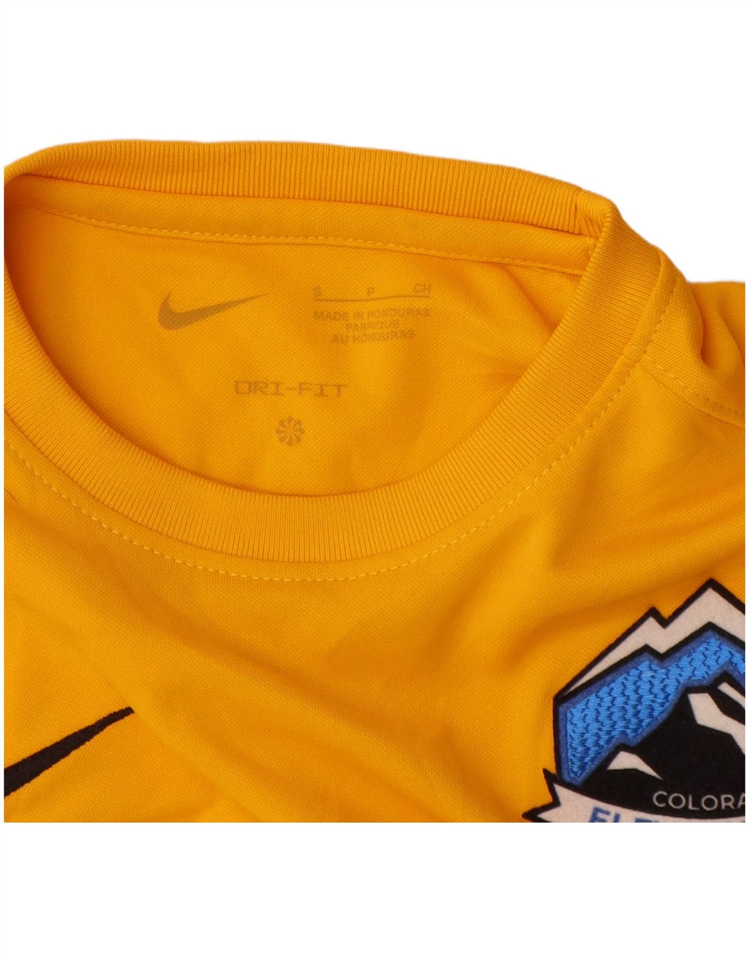 Camiseta Nike Boys Dri Fit Graphic Top 8-9 Anos Pequeno Poliéster Amarelo