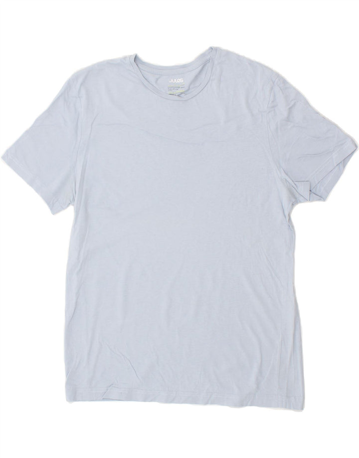 JULES Womens T-Shirt Top UK 18 XL Blue Cotton Vintage Jules and Second-Hand Jules from Messina Hembry 