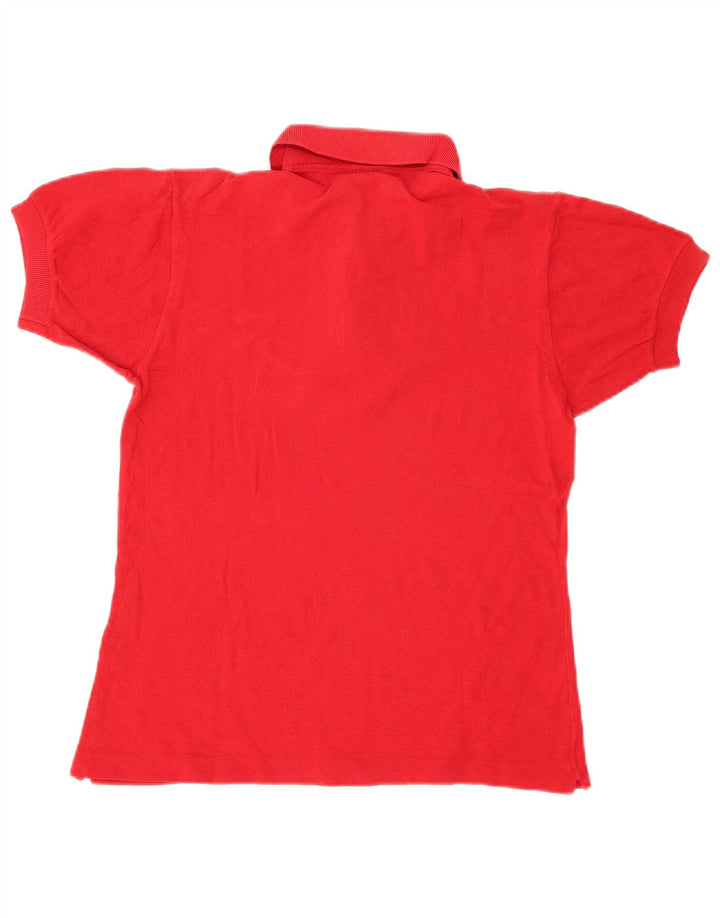 Camisa polo masculina Lacoste tamanho 3 pequeno algodão vermelho