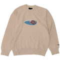 Gas Mens Graphic Moletom Jumper Médio Off White Algodão
