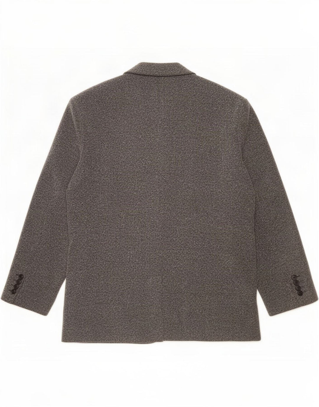 Jaqueta blazer masculina Marks & Spencer curta de 3 botões Reino Unido 42 grande cinza manchado