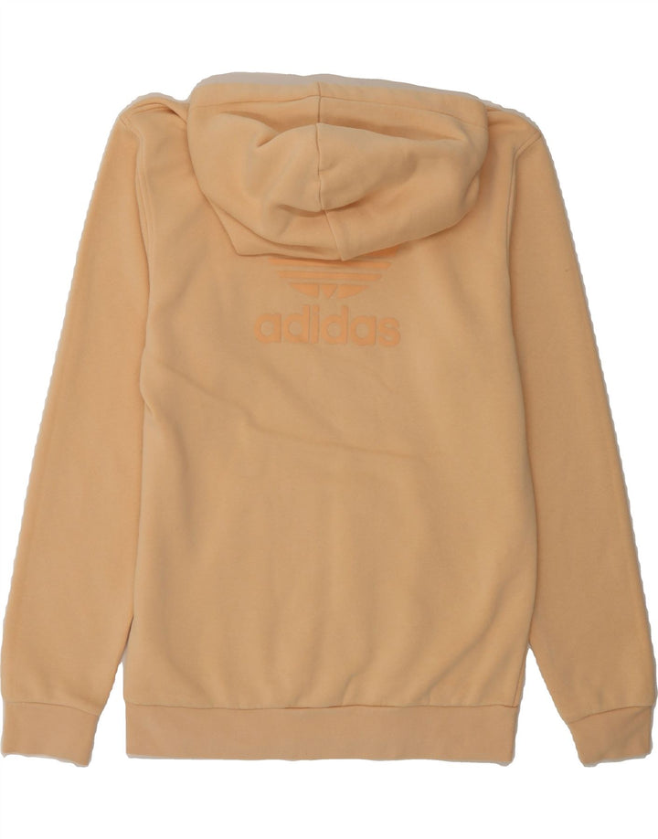 ADIDAS Mens Hoodie Jumper XS Beige Cotton Vintage Adidas and Second-Hand Adidas from Messina Hembry 