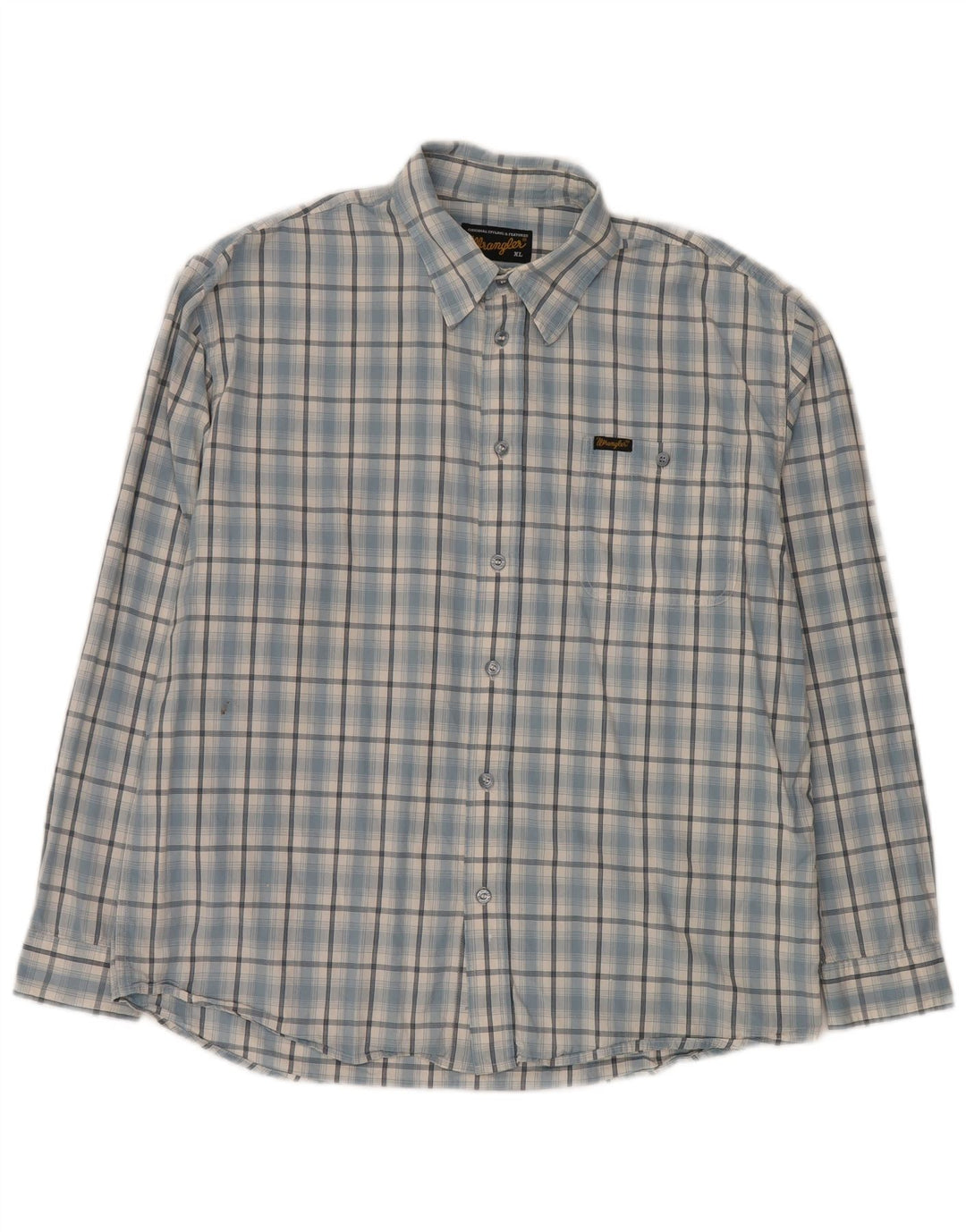 Camisa masculina Wrangler XL xadrez azul