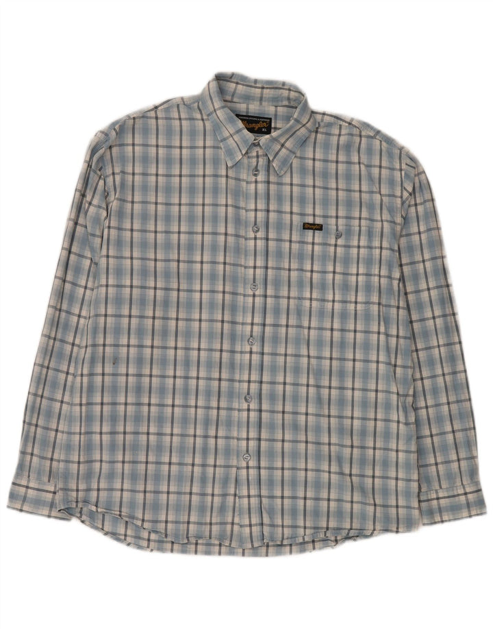 Camisa masculina Wrangler XL xadrez azul