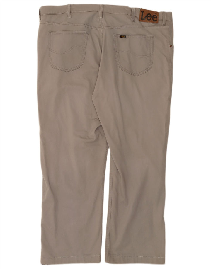 Calça casual reta masculina Lee W40 L28 cinza