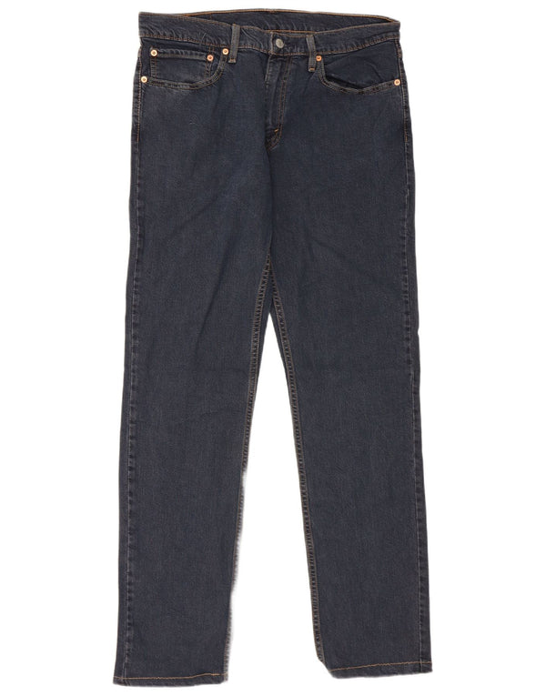 Levi's Masculino 511 Slim Jeans W34 L34 Azul Marinho Algodão