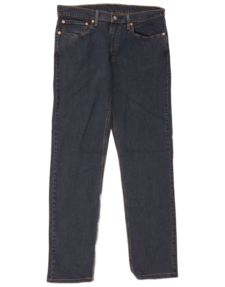 Levi's Masculino 511 Slim Jeans W34 L34 Azul Marinho Algodão