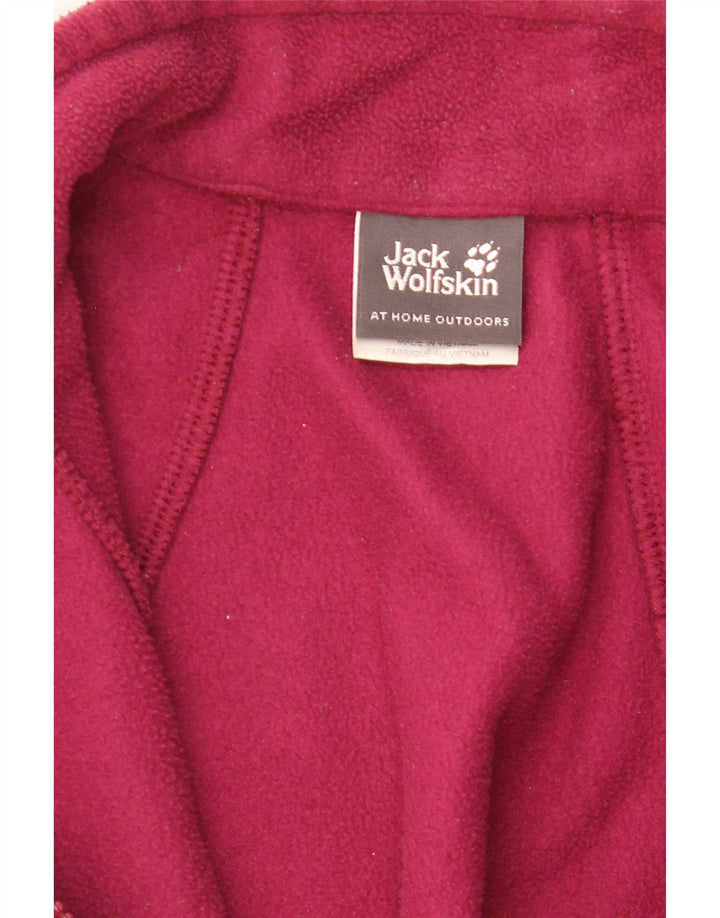 Jaqueta de lã feminina Jack Wolfskin Reino Unido 12/14 poliéster rosa médio