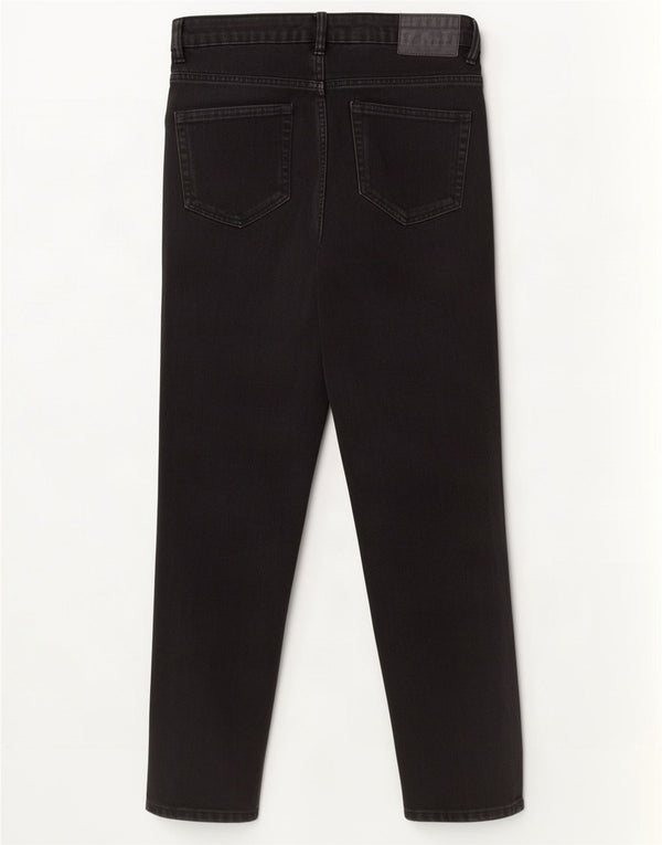 Calça jeans feminina cintura alta Zara EU 40 médio W30 L27 algodão preto