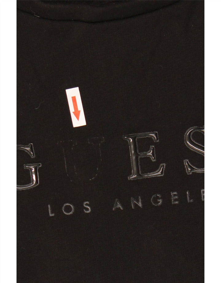 Suéter feminino Guess com estampa gráfica oversized UK 14 grande preto
