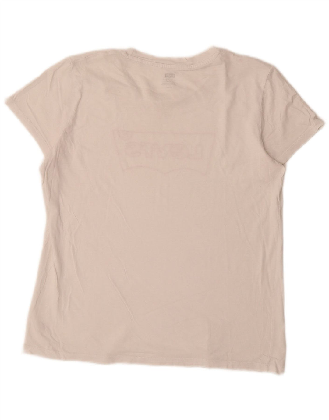 Camiseta feminina gráfica Levi's UK 16 grande branca