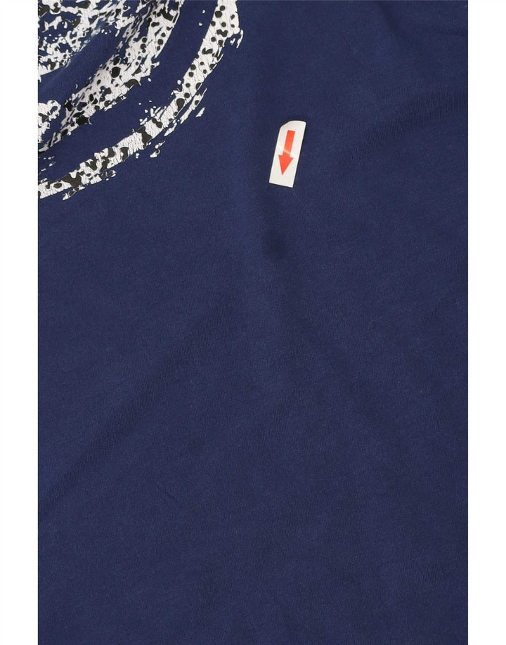 Camiseta masculina Colmar Regular Fit gráfica azul médio