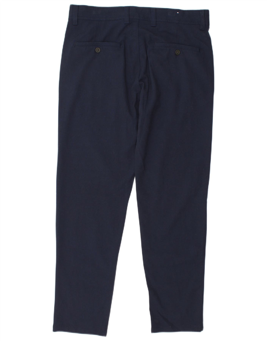 Zara Mens Slim Chino Calças EU 40 Médio W31 L29 Azul Marinho Poliéster