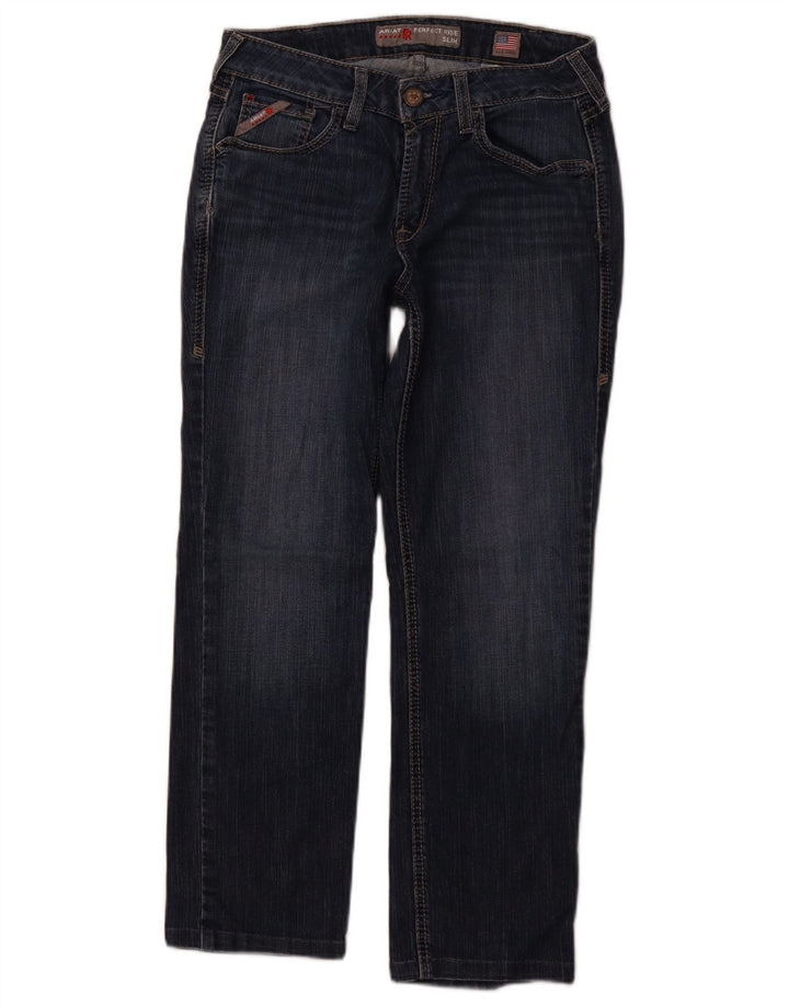 ARIAT Jeans Slim Feminino W27 L26 Algodão Azul Marinho
