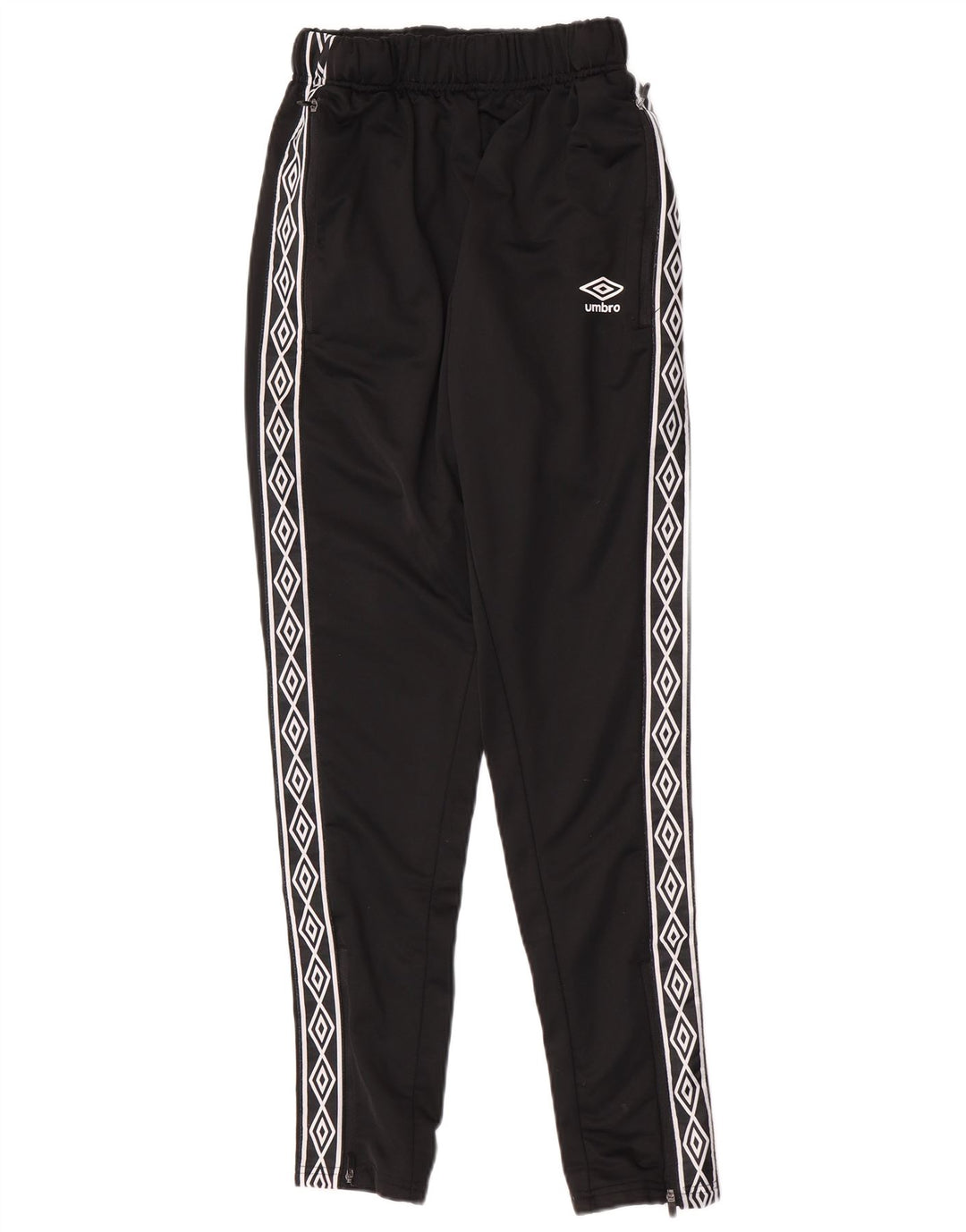 Umbro Mens Graphic Tracksuit Calças Pequenas Poliéster Preto