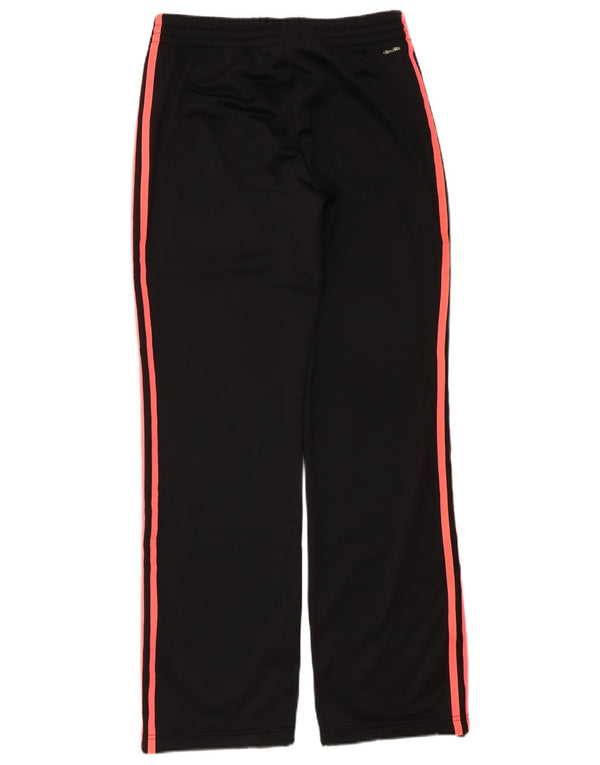ADIDAS Womens Climalite Tracksuit Trousers UK 8/10 Small Black Polyester