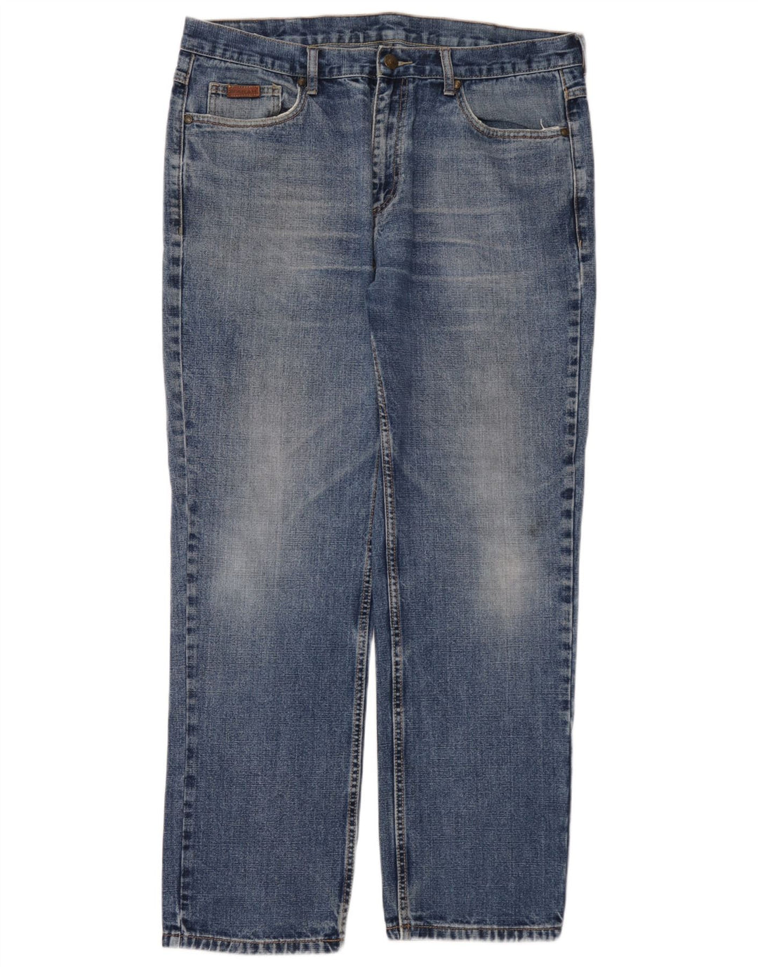 Calça jeans reta masculina Farah W38 L32 algodão azul