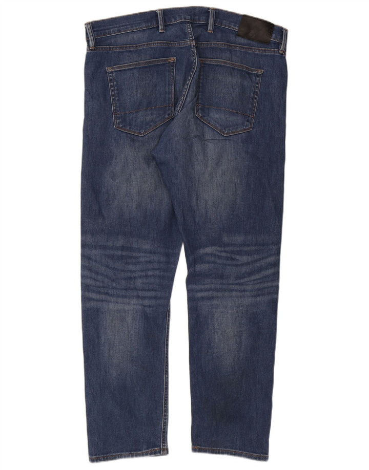 Marks & Spencer Mens Slim Jeans W38 L29 Azul Algodão