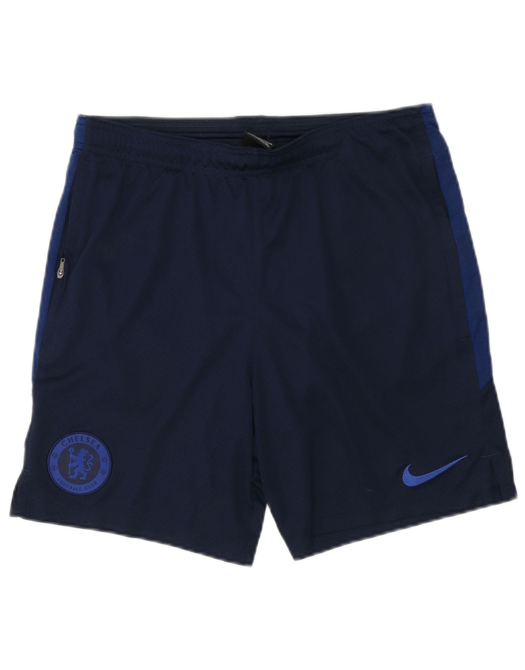Shorts esportivos masculinos Nike Chelsea FC médio azul marinho poliéster