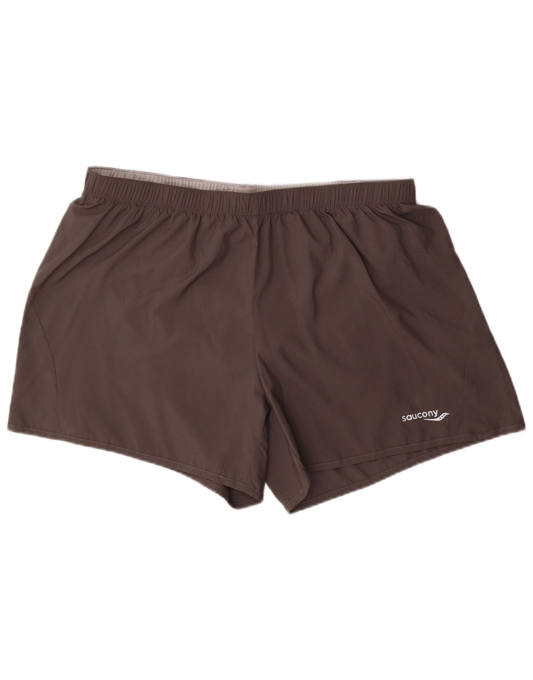 Shorts esportivos masculinos Saucony XL cinza poliéster