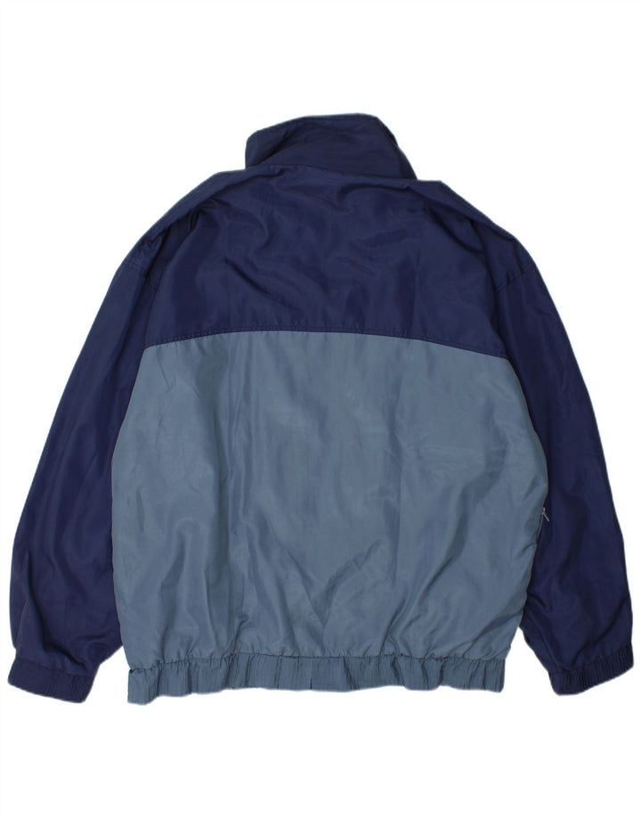 Poliéster ativo de Colorblock dos azuis marinhos do XL do revestimento superior do fato de treino dos homens