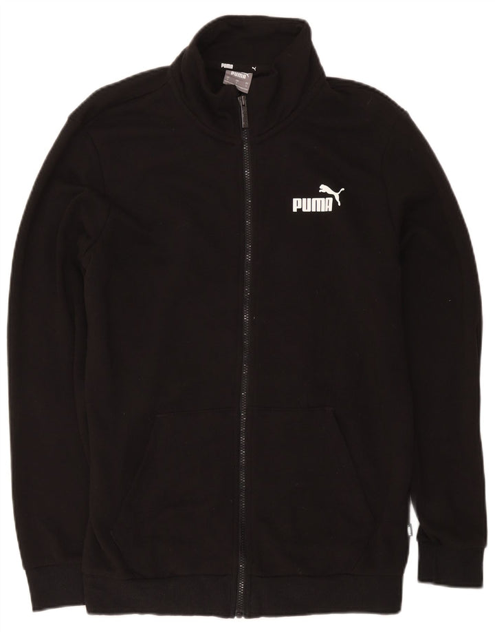 Puma Mens Tracksuit Top Jacket Pequeno Algodão Preto