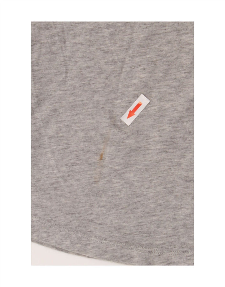 Puma Camiseta Feminina Graphic Top UK 12 Cinza Médio