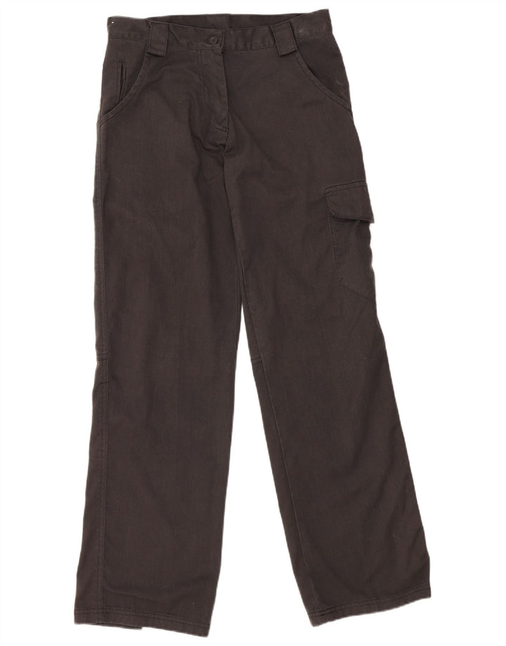 Calças cargo retas femininas Dickies US 10 médio W28 L31 cinza
