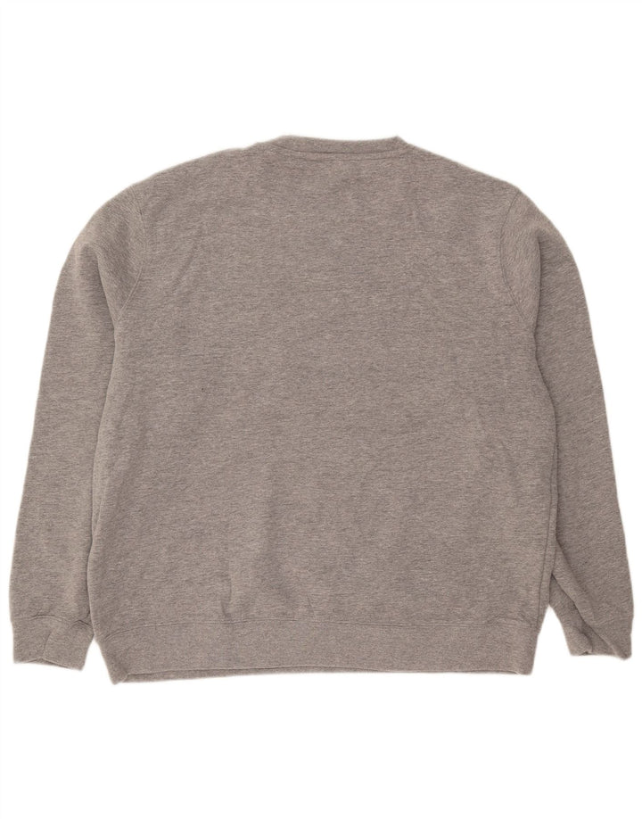 LEE Mens Classic Fit Moletom Jumper Grande Algodão Cinza