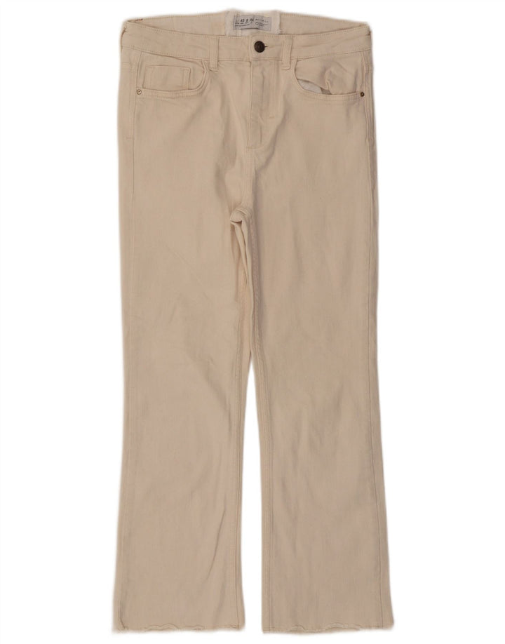 Calça jeans feminina Zara EU 40 médio W28 L25 bege