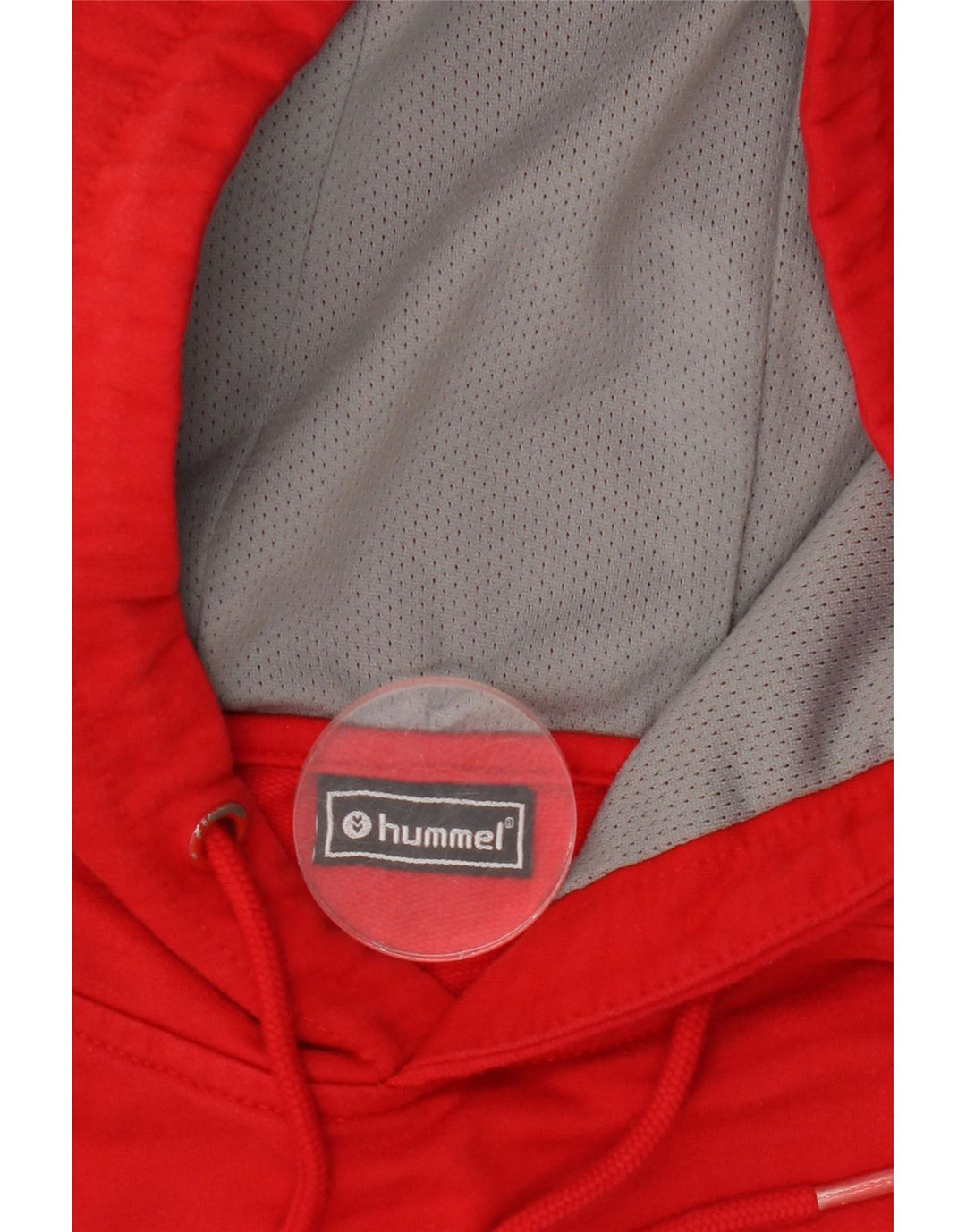 Suéter masculino com capuz gráfico HUMMEL grande algodão vermelho