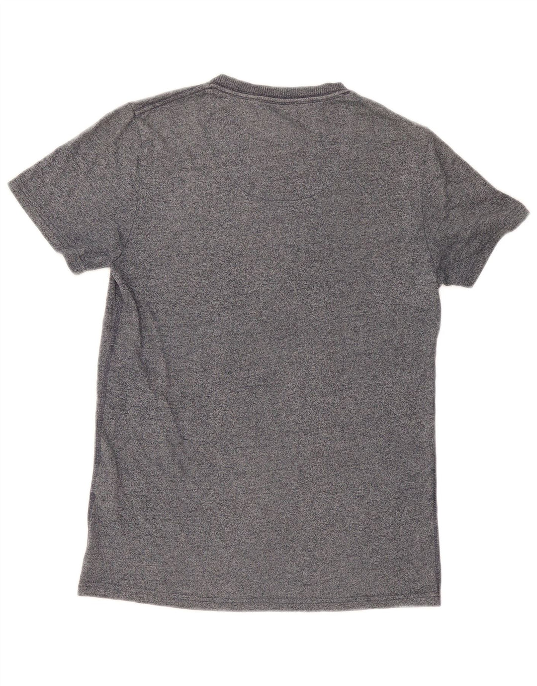 Camiseta masculina Superdry Top pequeno algodão manchado cinza