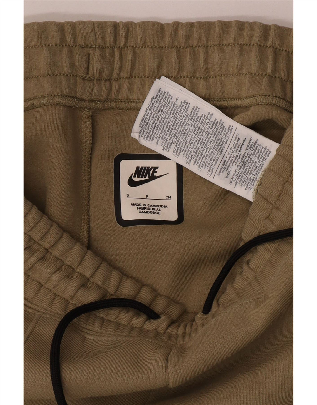 Calça de treino masculina Nike joggers pequeno algodão verde