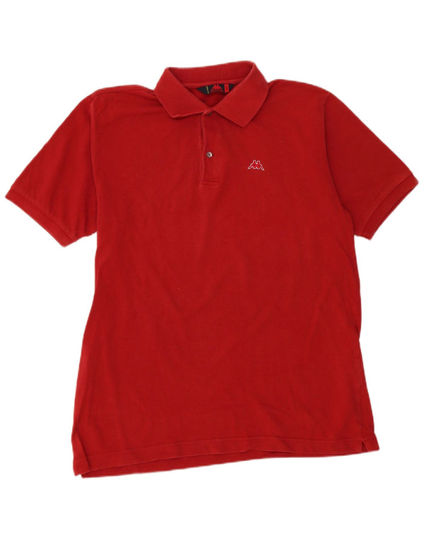 Camisa polo masculina Kappa grande algodão vermelho